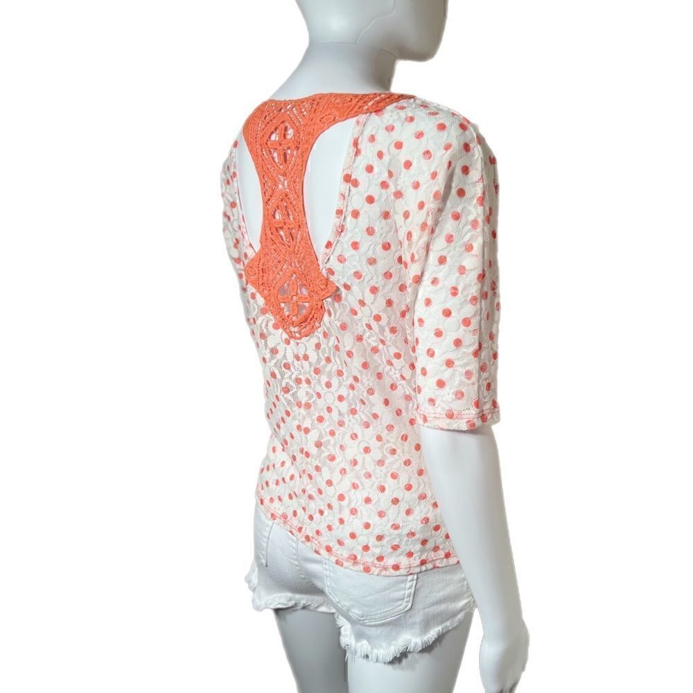 Charlotte Russe Lace Polka-Dot Dolman